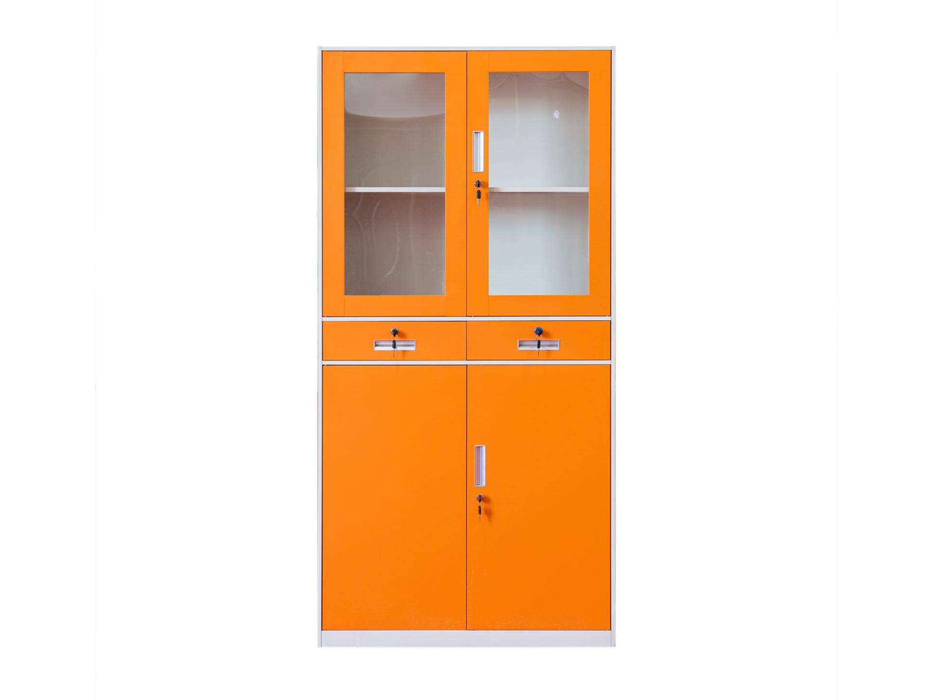 metal door cabinet with drawer