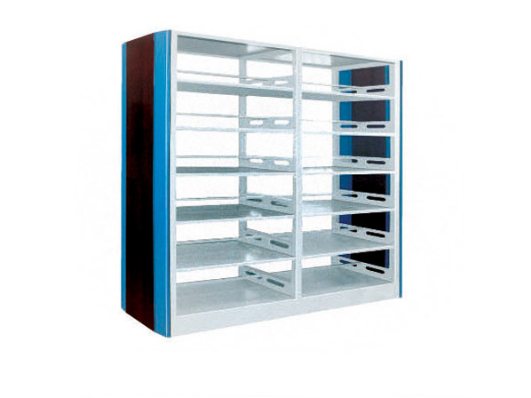 Two Sided Steel Bookshelf